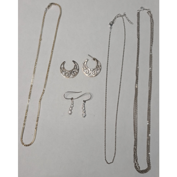 Assorted Sterling Silver Jewelry - Total Weight: 20.6g