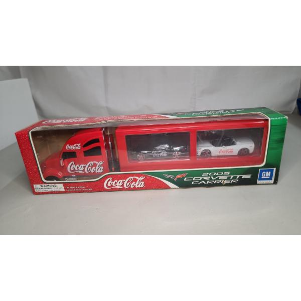 Brand New In The Box Coca-Cola Semi Truck 2005 Corvette Carrier Featuring 1:43 Scale Corvettes 