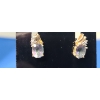 Image 2 : Vintage 10K Mystic Topaz Stud Post Earrings - Weight: 2.3g