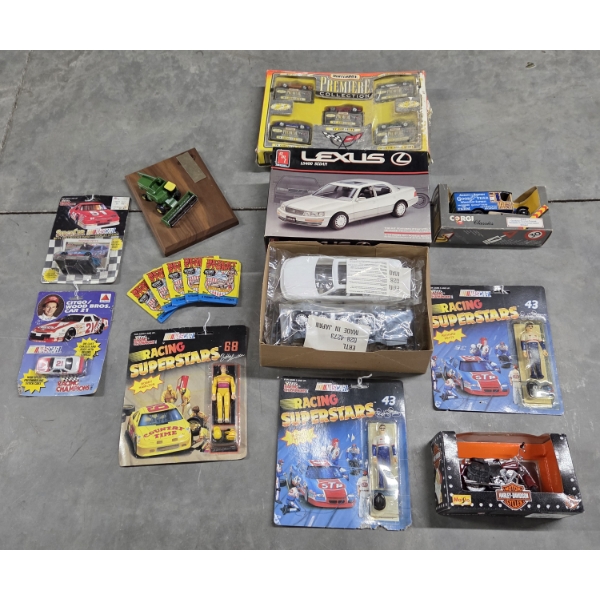 Vintage Toys In Packages Including- Model Car, Matchbox And Nascar & More!