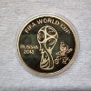 Image 2 : FIFA World Cup Russia 2018 Commemorative Coin in Plastic Protector ~ Gold Plated