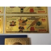 Image 5 : x6 Assorted Powerpuff Girls $100 99999999 24K Gold Foil Banknotes Set w/ CoA