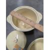 Image 3 : Rare Vintage Quilted Pattern Ceramic Mini Casserole Dish With Lid & 2 Matching Bowls