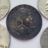 Image 3 : Five Assorted Years 90% Silver Franklin Half Dollars - FV: $2.50