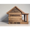 Image 2 : Wooden Bird House with Porch 6x7.5x6.5