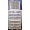 Image 1 : Set of (3) 3 Drawer Storage Drawers - (2) 14.5"x14.5"x10.5 & (1) 11"x13.5"x9.5"