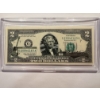 Image 1 : 2003 United States Jefferson TENNESSEE $2.00 Bill In Hard Case Holder - Mint Condition - RARE