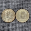 Image 1 : Two 1964 United States 90% Silver Kennedy Half Dollars ~ $1.00 Face Value