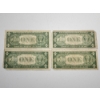 Image 6 : Four U.S. $1 Blue Seal Silver Certificates Series: 1957, 1935-F, 1935-G, 1935-E