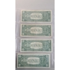 Image 6 : (4) $1 Blue Silver Certificates Series 1957 A, 1957 B - Face Value: $4.00