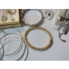 Image 3 : Nice Large Lot of Assorted Costume Jewelry: Gold & Silver Tone Bracelets, Necklaces, Earrings, Pins