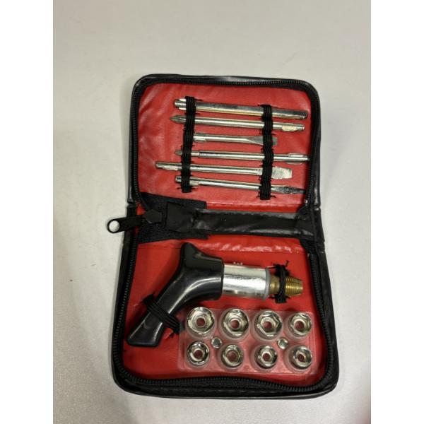 Pistol-grip ratcheting screwdriver and socket tool set in Oldsmobile Service Guild Storage Case