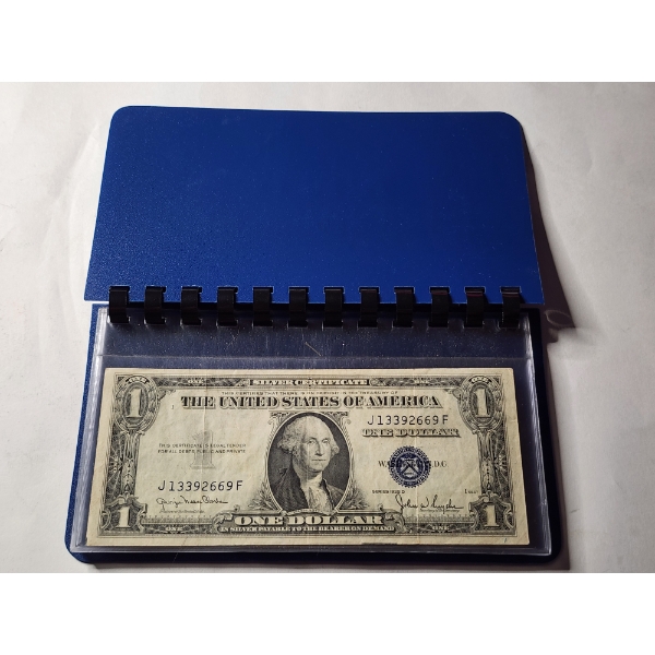 1935D United States $1 Silver Certificate With Unique Repeating Numbers Serial Number