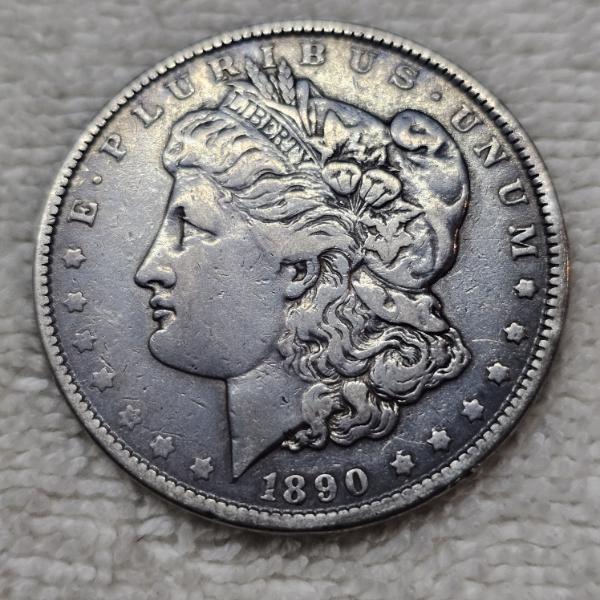 1890 Morgan 90% Silver Dollar FV: $1.00