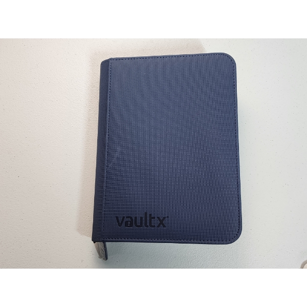 Nice Like-New Vaultx Binder with Zipper - 20 Double-Sided 3x4in Pages