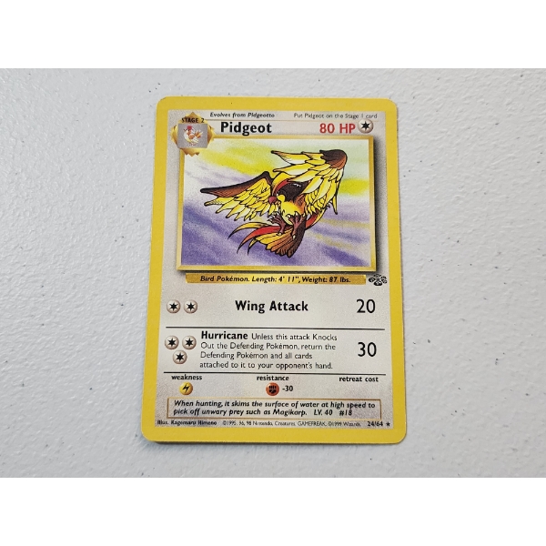 Vintage Pokemon Trading Card: Pidgeot 24/64