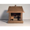 Image 1 : Wooden Bird House with Porch 6x7.5x6.5