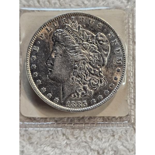 1885 United States Morgan 90% Silver Dollar