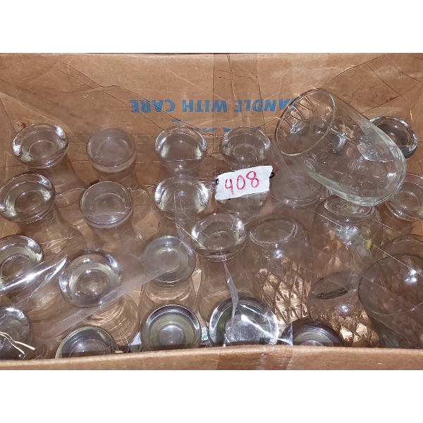 Box Lot - Glassware - Mostly Tumblers - See Pics