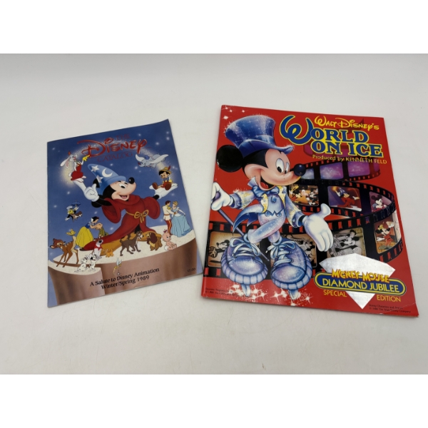 Mickey Mouse Magazines - Walt Disney's World on Ice & The Disney Catalog - 1988 & 1989