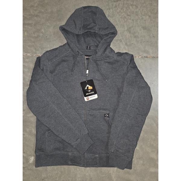 Ladies Medium Brand New Dri Duck Power Fleece Zip Up In Charcoal Gray