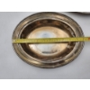 Image 8 : Silver-Plated Items: 2 Serving Trays and 6 Small Goblets - TW: 2.0lbs