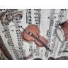 Image 5 : Goodwin Weavers Music Lovers Tapestry Throw Blanket 48in x 64in 