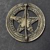 Image 2 : VINTAGE TEXAS RANGER BADGE - CRAFTED FROM MEXICAN COIN - SEE PICS