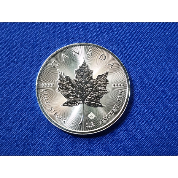 2022 Canadian Maple Leaf 1 oz .9999 Fine Silver Coin