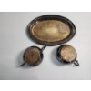 Image 3 : Silver-Played Sugar and Creamer Set with Tray - WM. A Rogers Total Weight: 398.9g