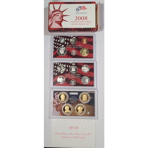 2008 United States Mint Silver Proof Set