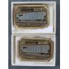 Image 1 : Two Norfolk Southern Roanoke Car Shop 1992 10,000th Rebody Car Belt Buckles