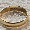 Image 3 : Vintage Solid 14-karat Yellow Gold Size-6 Wedding Band manufactured by Frederick Goldman, Inc. 2.3g