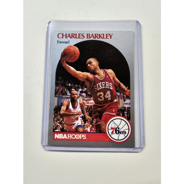 1990 NBA Hoops Philadelphia 76ers CHARLES BARKLEY #225 - Mint Condition