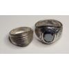 Image 1 : (2) Vintage Sterling Silver Rings - Size 7 & 14 - Total Weight: 18.2g