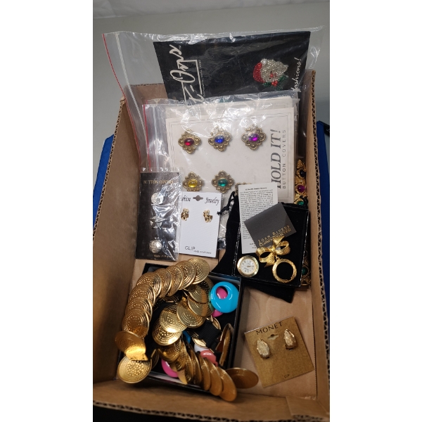 Assorted Fashion Jewelry/Button Covers & More