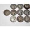 Image 4 : Lot of 13 Assorted Years 90% Silver Mercury Dimes Face Value: $1.30
