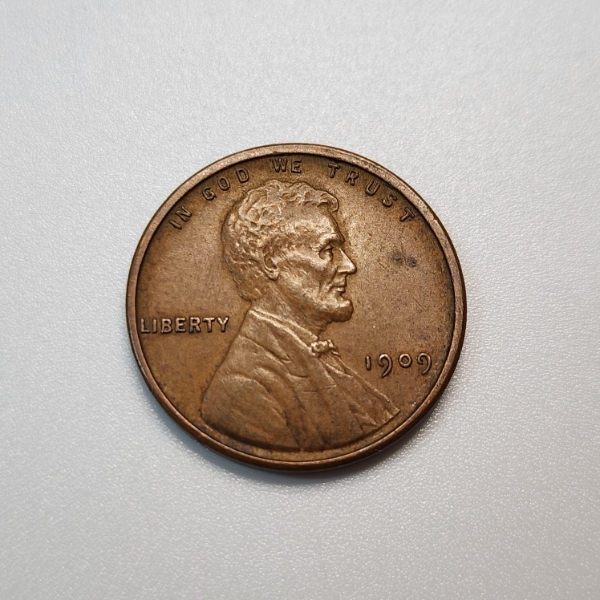 United States 1909 V.B.D. Lincoln Wheat Cent 