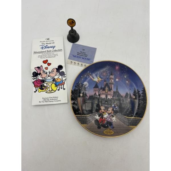 Disney Mickey Mouse Silverplated Bell with Certificate of Authenticity & Mickey Mouse Collectible