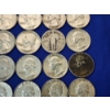 Image 9 : Lot of Silver Quarters: Including Washington, Standing Liberty, and Barber FV: $10.00