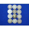 Image 1 : x12 Assorted Years 90% Silver Barber Dimes FV: $1.20