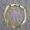 Image 2 : 14K Yellow Gold Bracelet Measuring About 7 Inches Long & Weighing 4.3 Grams Total