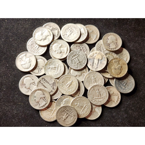 Assorted 90% Silver Quarters - $10 Face Value