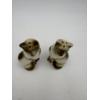 Image 2 : Siamese Cat Salt & Pepper Shakers manufactured in Japan - Ceramic with Cork Stopper - 4 inches