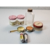 Image 1 : Lot of Assorted Small Collectibles: Jars, Advertising Tape Measures, Thimbles