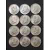Image 1 : (12) 1966 40% Silver Kennedy Half Dollars - Face Value: $6