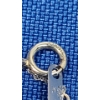 Image 3 : 10K White Gold With Blue Oval Topaz & Diamond With 18" Chain - Weight: 4.3g