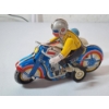 Image 2 : Vintage Tin Wind-Up Motorcycle and Sidecar Toy 