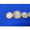 Image 2 : Silver Coins: 4- 90% Silver Liberty Dimes & 1-1918 Canadian 25 Cent 92.5% Silver Coin ASW: 0.1734oz