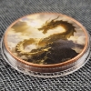 Image 2 : One Troy Ounce .999 Fine Copper Round ~ Colorized Ft. Incredible Dragon